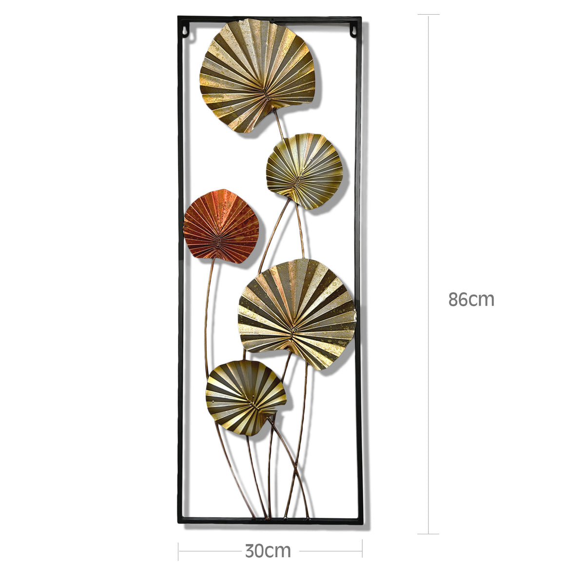 86cm Metal Wall Art 3D Lotus Leaf - HOM1007 – LIKYHOME