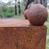 rust design of bird bath fire pit