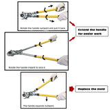 Manual Pipe Crimping Tool Kit JT-1632(SHIGAO)