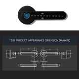 Security Smart Fingerprint Door Lock with Bluetooth T83