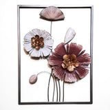 Metal Wall Art 3D Spring Flower Handmade Sulpture Nature-Inspired HOM1002