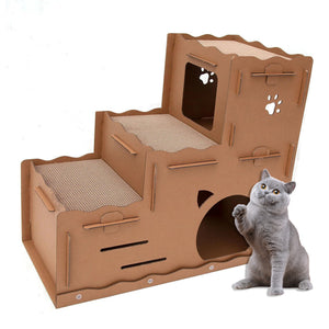 3-Tiers Cat Pet Scratching Cardboard DDG24