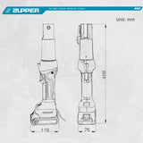 Zupper Battery Powered Plumbing Press Tool Kit SL-1930 （Upgraded PZ-1930）