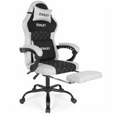 Gaming Office Chair Computer Chairs Seating Footrest Racer Recliner Grey 979-2