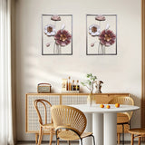 Metal Wall Art 3D Spring Flower Handmade Sulpture Nature-Inspired HOM1002
