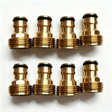 8PCS Brass Garden Fitting 3/4" Hose Male Connector Tap Adapter Fitting Y108