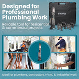 Zupper Battery Powered Press Tool Kit Set PZ-3240 For copper Bpress Viega Kempress Ridgid