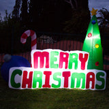 2.4x1.8M Inflatable Merry Christmas Tree with LED Light TMC180