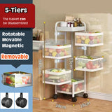 2-5Tiers Removable Storage Cart