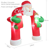 285CM INFLATABLE Charistmas SANTA ARCHWAY WITH LED LIGHT ARC240