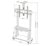 Solid Mobile TV Holder Trolley