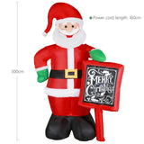 3m Tall Inflatable Santa with LED Light SAN300