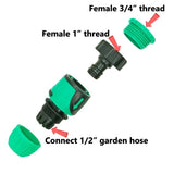 12Sets Garden Hose Connect 13mm Plastic Hose Quick Connector Garden Hose Fitting