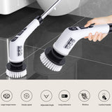 Electric Spin Scrubber Turbo Scrub Cleaning Brush Cordless MZ003