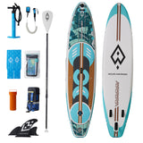 Inflatable Stand Up Paddle Board SUP - AW Moonlight 12ft