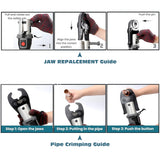 Zupper Battery Powered Press Tool Kit Set PZ-3240 For copper Bpress Viega Kempress Ridgid