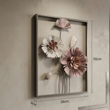 Metal Wall Art 3D Spring Flower Handmade Sulpture Nature-Inspired HOM1002