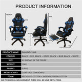 Gaming Office Chair Computer Chairs Seating Footrest Racer Recliner HGFD08 (For PICK UP)