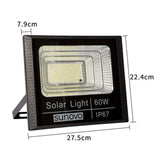 189 LED SOLAR FLOOD LIGHT OUTDOOR WITH REMOTE CONTROL 60W COLD WHITE AU