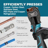 ZUPPER Plumbing Press Tools MP-2430 Battery Powered Mechanical Crimping Tool Bpress Viega Auspress