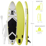 Inflatable Stand Up Paddle Board SUP-AP 10.5ft Yellow