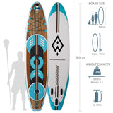 Inflatable Stand Up Paddle Board SUP - AW Moonlight 12ft