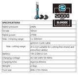 ZUPPER Battery Powered Crimping & Cutting Tool TWO-IN-ONE SL-2430C 24KN