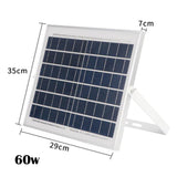 189 LED SOLAR FLOOD LIGHT OUTDOOR WITH REMOTE CONTROL 60W COLD WHITE AU