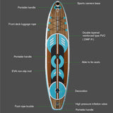 Inflatable Stand Up Paddle Board SUP - AW Moonlight 12ft