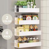 4Pack Magnetic Spice Rack Wall Mounted Organizers-LKRACK1