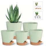 5Pcs Self Watering Planters-4STYLE