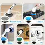 Electric Spin Scrubber Turbo Scrub Cleaning Brush Cordless MZ003