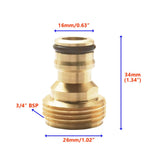 8PCS Brass Garden Fitting 3/4" Hose Male Connector Tap Adapter Fitting Y108