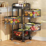 2-5Tiers Removable Storage Cart