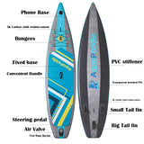 Inflatable Stand Up Paddle Board SUP - AP Galactic Grey 11.65ft