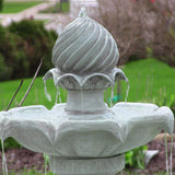 2-TIER BIRD BATH SOLAR POWERED WATER FOUNTAIN