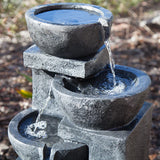 4 TIERS CASARDING SOLAR WATER FOUNTAIN