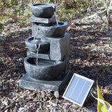 4 TIERS CASARDING SOLAR WATER FOUNTAIN