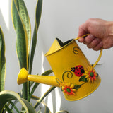 Metal Decorative Watering Can - Yellow GDM2501