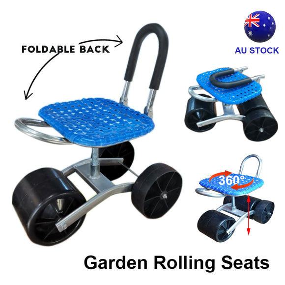 Gardening stool Cart Rolling Seat