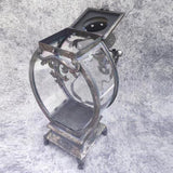 Metal European Retro Lantern Candle Holder - 7852