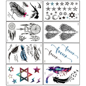 8Pcs Small Tattoo Stickers - Set2