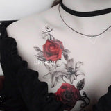 2Pcs Rose Tattoo Sticker - 516
