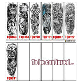 Temporary Tattoo Sticker Full Arm - TQB