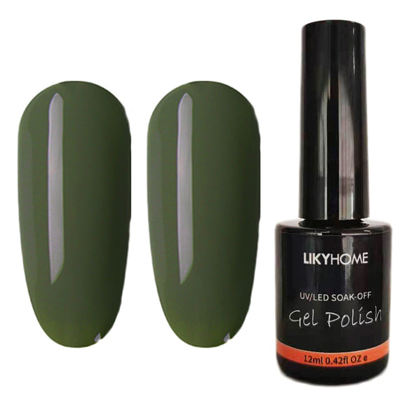 Nail Polish UV LED Gel - Dark Grey Green VIC9