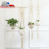 Hanging Cotton Plant Pot Holder 2Pcs