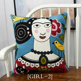 Cotton Cushion -Embroidered