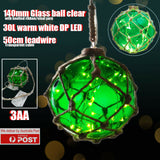 LED Green Glass Ball Lights