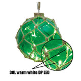 LED Green Glass Ball Lights 30L