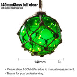 LED Green Glass Ball Lights,size 140mm